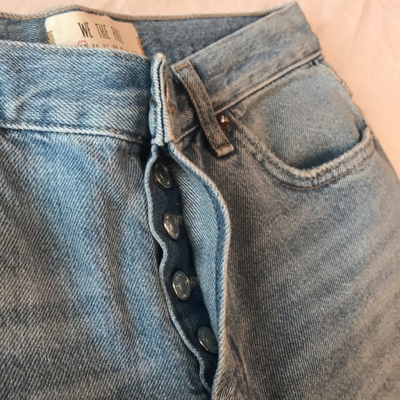 We The Free by Free People Distressed Ankle Mid Rise Jeans 25 - Picture 8 of 14